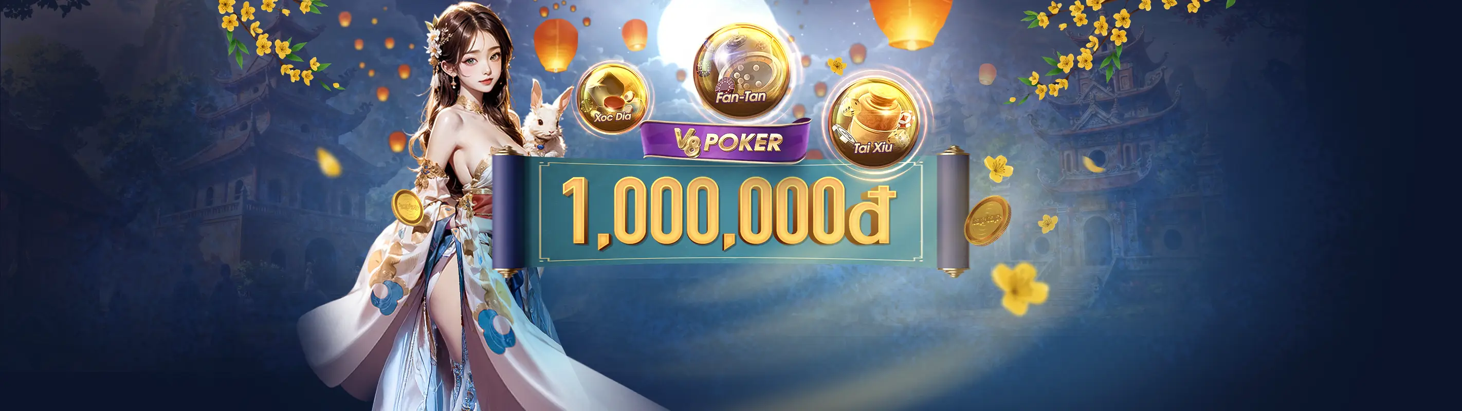 Kho Báu Dưới Trăng tại V8 PokerKho Báu Dưới Trăng tại V8 Poker